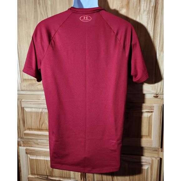 2 Under Armour HeatGear Shirts – Men’s Medium, Blue & Coral, Style 135156 - Picture 3 of 10